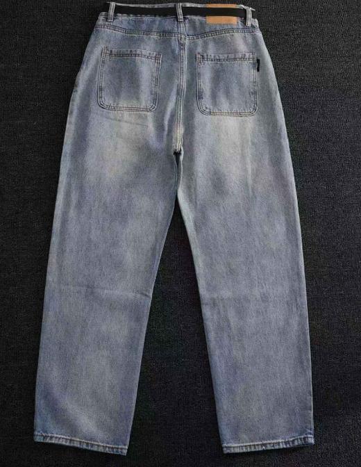 休闲简约直筒牛仔裤 商品图4