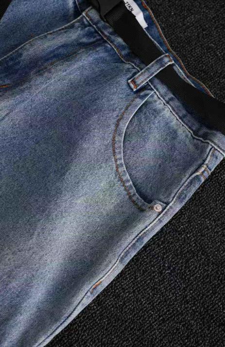 休闲简约直筒牛仔裤 商品图7