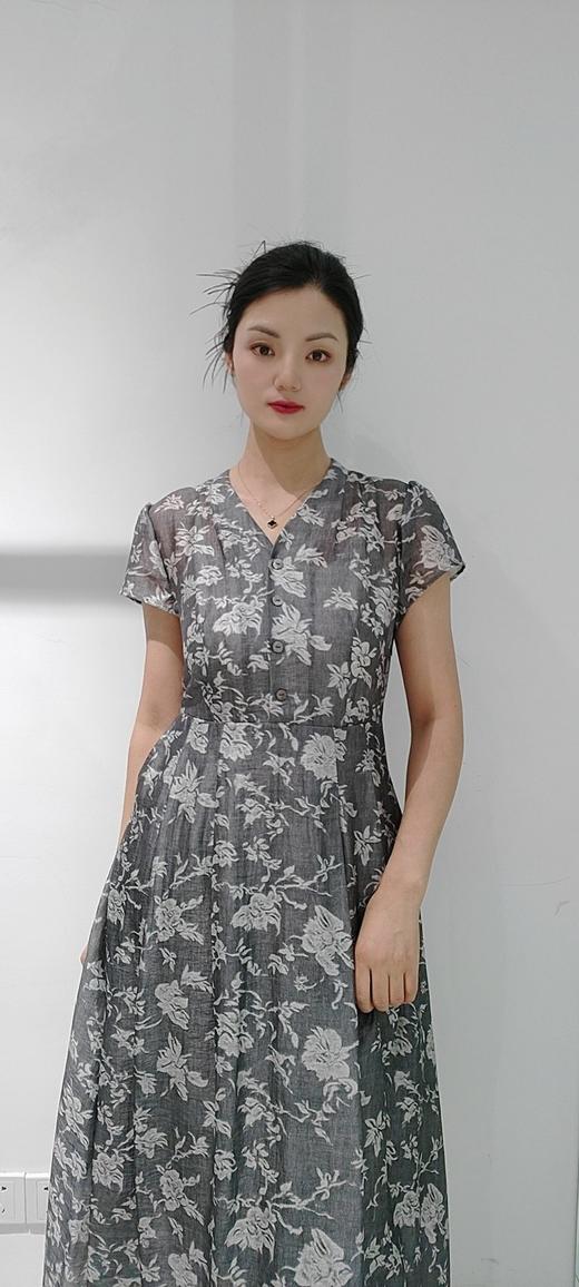 54L051时尚气质碎花款连衣裙 商品图2