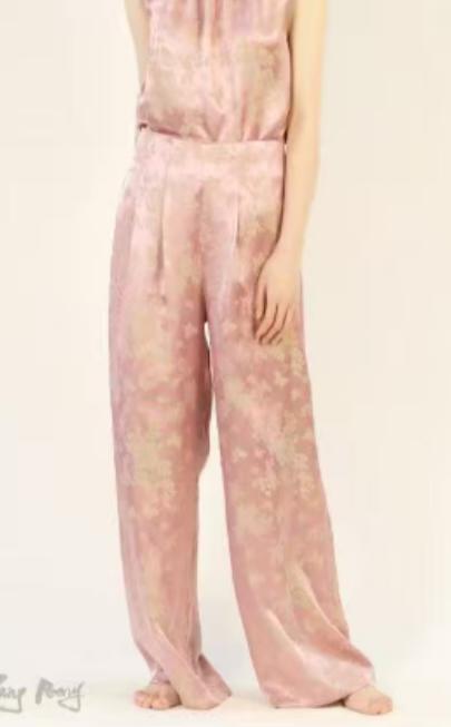 瑕疵|盛唐牡丹| 蝶恋花真丝女裤[特价品] 商品图0