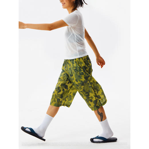 CryingCenter 向日葵松紧腰抽绳三伞兵裤夏季半透八分裤 哭喊中心 商品图1