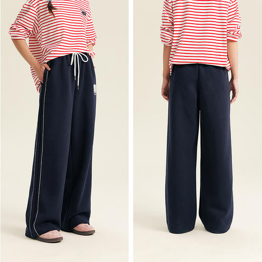 笛莎Deesha青少年女童裤子2025秋季女童时尚直筒卫裤 商品图4