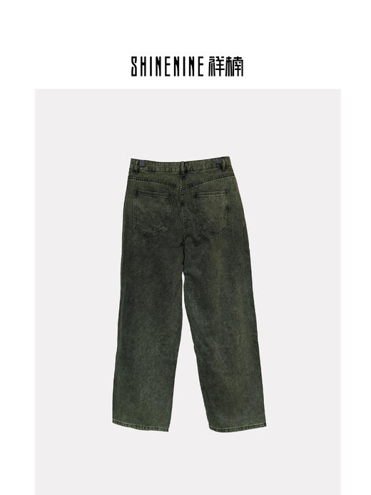 W522531789阔版复古牛仔裤 商品图1