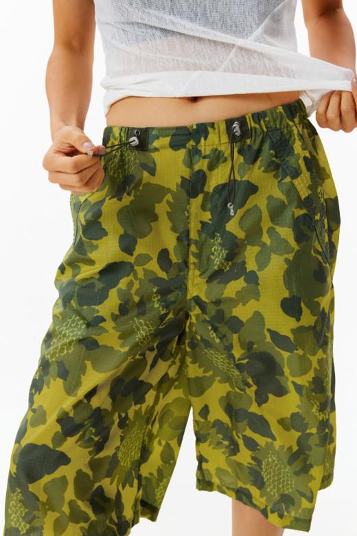 CryingCenter 向日葵松紧腰抽绳三伞兵裤夏季半透八分裤 哭喊中心 商品图4