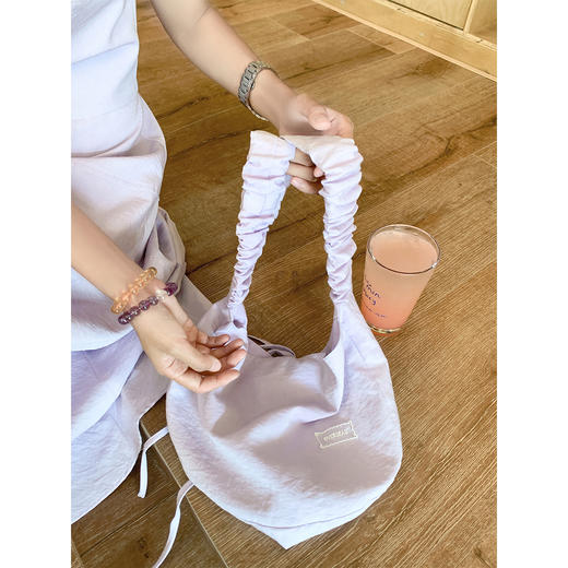 <曾小咸推荐>紫色方领背心收腰连衣裙带斜挎包 商品图1