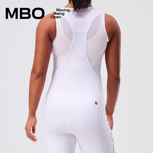 MBO女子背带骑行裤短裤T315时尚纯白抗透骑行裤25年春夏新款 商品图7