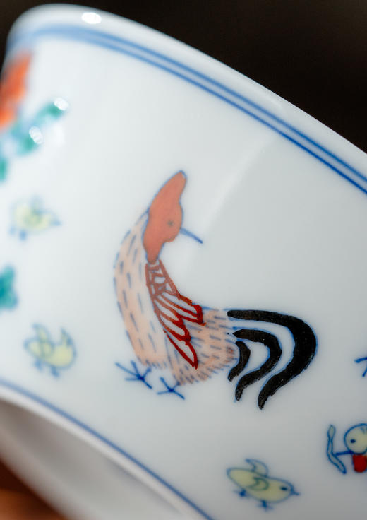 富玉窑  茶杯景德镇柴窑斗彩手绘鸡缸杯主人杯个人专用高档礼盒送礼 商品图5