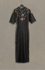 盛唐牡丹盛奢系列| 真丝香云纱如意领手绣旗袍裙-黑色 商品缩略图0