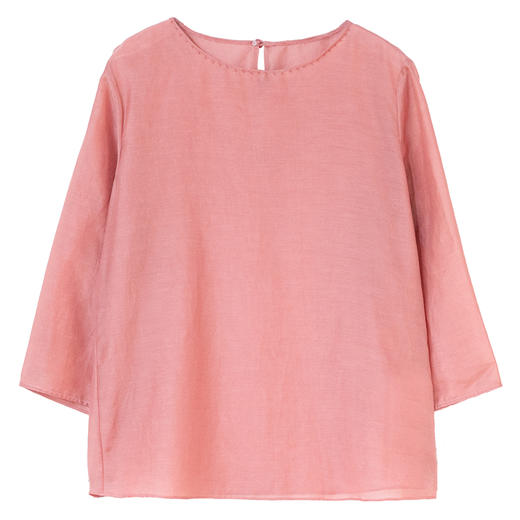 牧衣游原创 丝棉轻薄套头衫新款舒适圆领简约文艺百搭上衣 竹音 商品图4