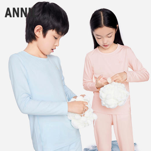 【黑科技发热🔥】男女童秋衣裤套装秋季新款安奈儿童装JM537653 商品图2