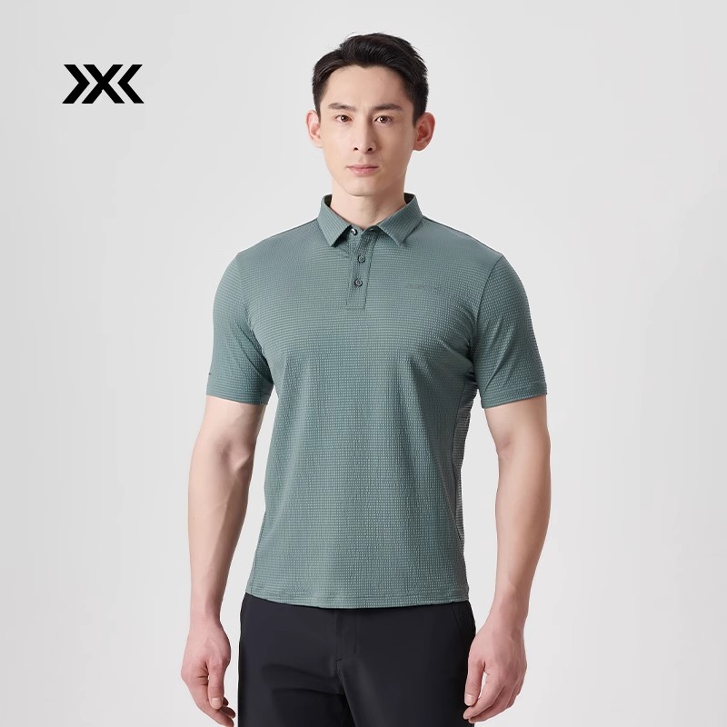 X-BIONIC 橡树高尔夫POLO衫男 泡泡纱肌理城市户外休闲T恤22002