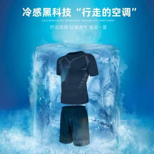 【强度保护 无惧摩擦】全新升级黑科技男士夏季运动健身套装 高弹舒适、透气干爽 速干男士运动跑步健身服 商品图0