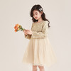笛莎Deesha 童装女童连衣裙2025秋新款女童小香风假两件连衣裙 商品缩略图1