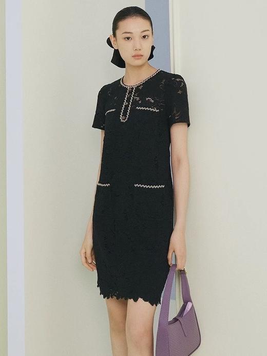 日单贵牌！23区棉质蕾丝短袖连衣裙！棉质蕾丝连衣裙，有薄内衬！ 商品图1