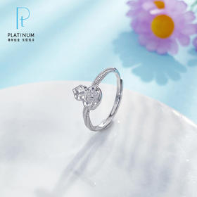 【限时8.8折】【线上铂金馆】PT950 #母亲节 #碎碎冰 【国际铂金协会  精品】铂金实心福禄多多樱花碎碎冰葫芦葫芦戒指活口女戒(BJZ00230)预售产品下单后不退款不退货不换货不补差价)