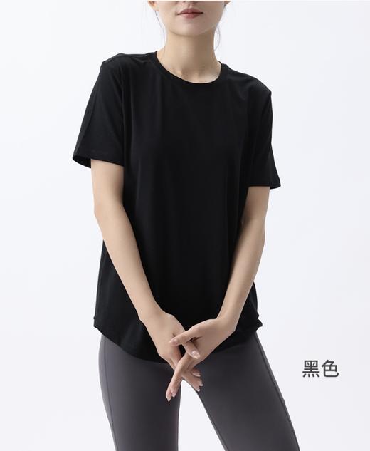 【老顾客破价福利】LULU专柜同款亲肤棉显瘦Ｔ恤女夏季宽松轻薄透气设计感上衣71036 商品图4