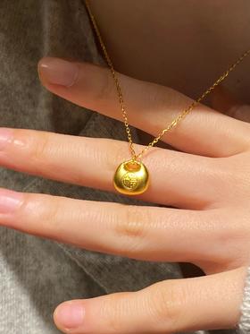 足金黄金福气包锁包MEMORA诗普琳HP609601（一口价）