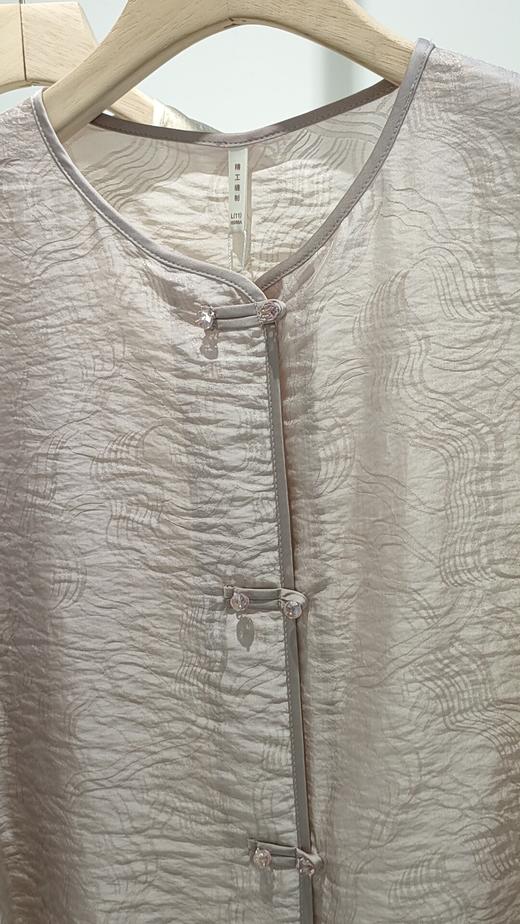 54S605国风天丝款新中式上衣 商品图2