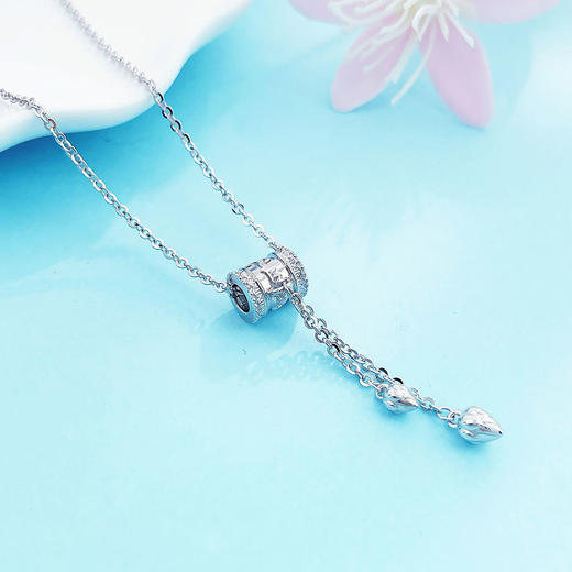 【限时8.8折】PT950 【国际铂金协会】铂金空心调节六字真言筒珠套链(BTL00392)预售产品下单后不退款不退货不换货不补差价)预售产品下单后不退款不退货不换货不补差价 商品图2