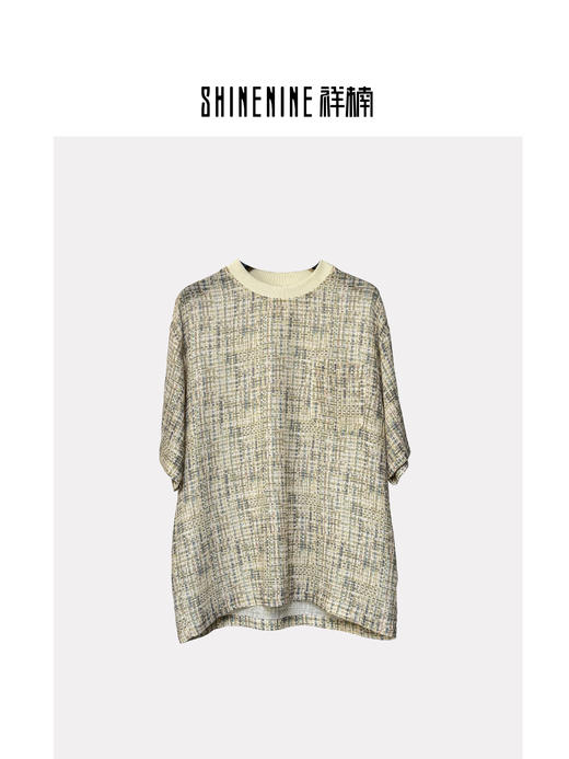 S525412337个性梭织短袖T恤 商品图0