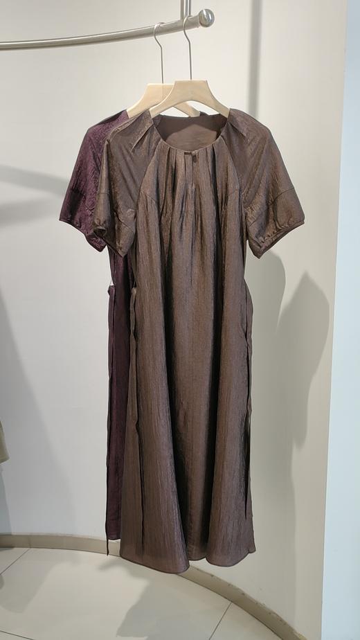 54X038天丝系带收腰连衣裙 商品图3