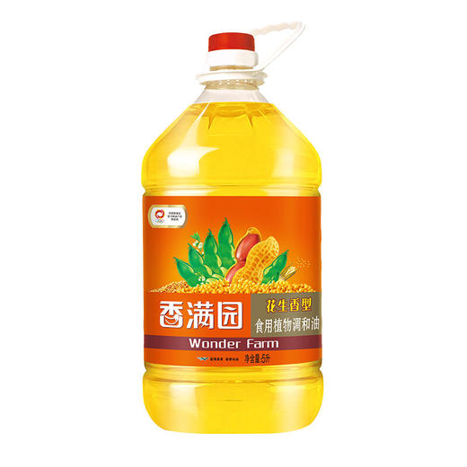 香满园花生香型食用植物调和油5L 商品图1