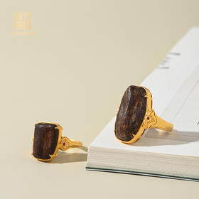 金络香踪丨天然芽庄红土包金戒指 沉水级丨合集