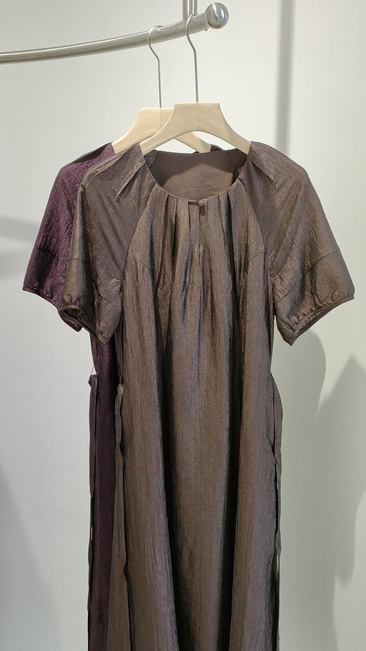 54X038天丝系带收腰连衣裙 商品图4