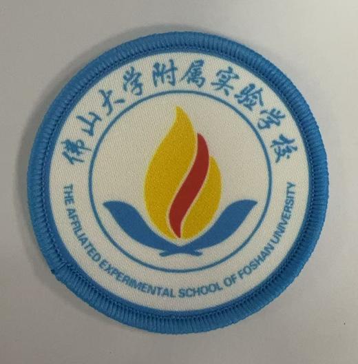 通版佛山大学附属实验学校包边校徽服布标姓名贴章可缝烫现货发51 商品图0