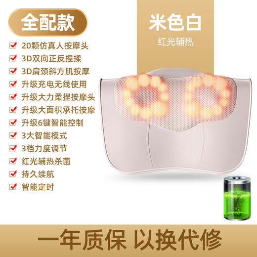 【多功能颈椎按摩器】肩颈腿部腰部按摩器 家用按摩枕便携式按摩仪  商品图4