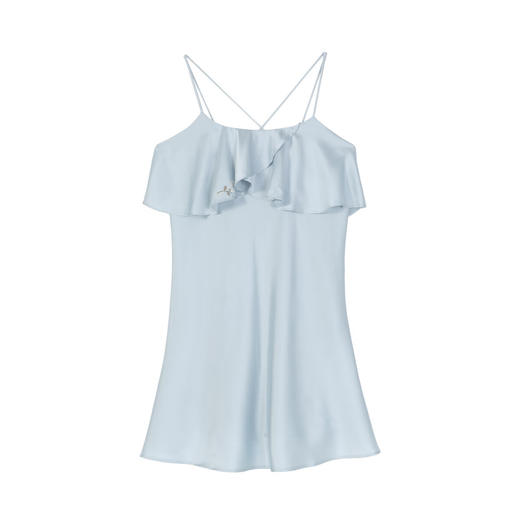 【3F】安莉芳桑蚕丝混纺圆领吊带A字短裙睡裙家居裙EL00848 商品图4