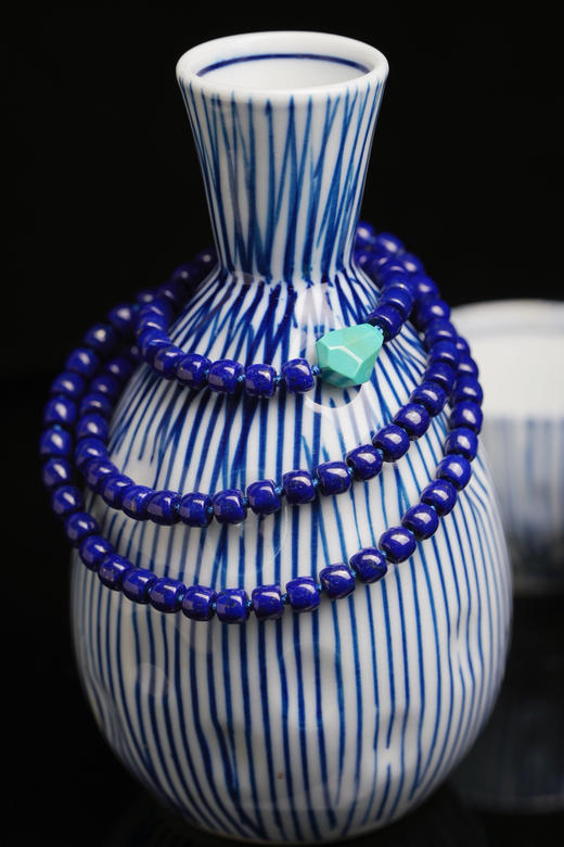 青金老型绿松项链 商品图0