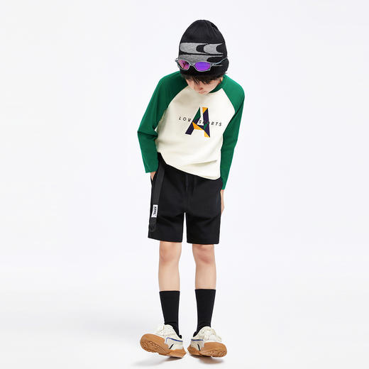 男女童圆领长袖针织衫秋季新款安奈儿童装EM531673 商品图5