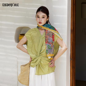 【门店同款】ENJOY夏季“假日漫寻”扭结衬衫 163843301