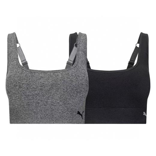 到手价159元 Puma女士瑜伽运动内衣文胸 2件装  美国代购，无中文标签，介意慎拍 商品图1