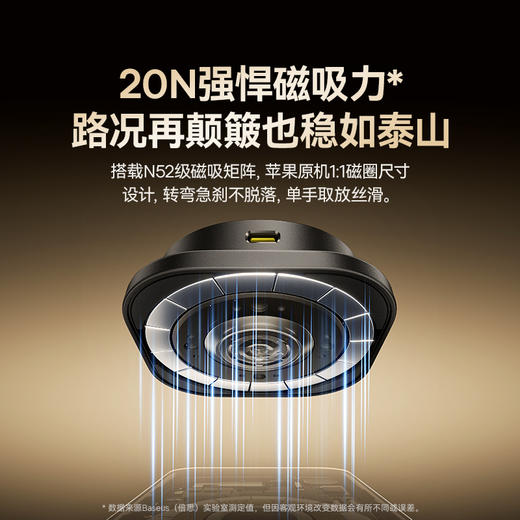 倍思 PrimeTrip C03sPro 磁吸无线充车载支架 粘贴式 商品图4