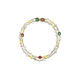 北京仓｜Goossens Paris-BOHEME-双层 岩石水晶 珍珠 项链（S）［法国设计师］