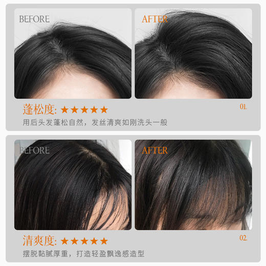 【UROSE蓬松定型喷雾】自然持久高颅顶保湿清爽不油腻清香发胶剂150ml 商品图3