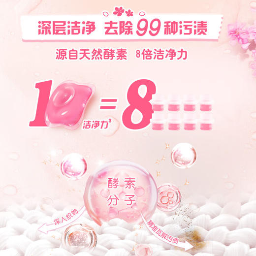 奥妙 樱花柔护洗衣凝珠50颗*1盒 OMO8000011 商品图3