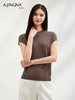 【质感丝滑】阿菁娜桑蚕丝通勤蝙蝠袖针织衫F30C301009 商品缩略图0