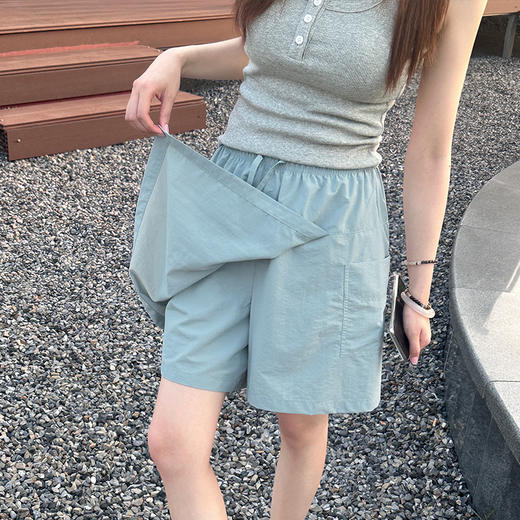 解放双腿的夏日美学【轻量感山系裙裤】毫不费力的舒适随意穿搭❗A字版型+不规则下摆，胯宽秒变直角胯❗无论怎么动，都不怕走光❗ 商品图0