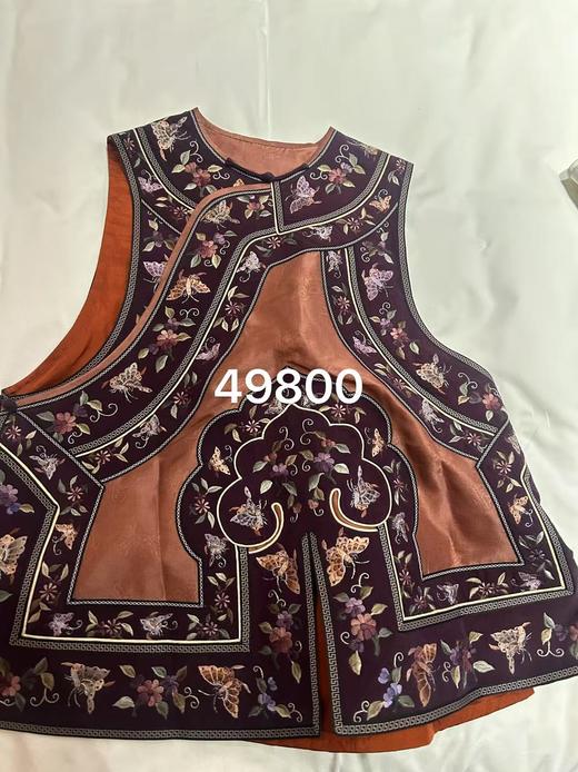 盛唐牡丹盛奢系列| 真丝香云纱手绣马甲-红色 商品图1