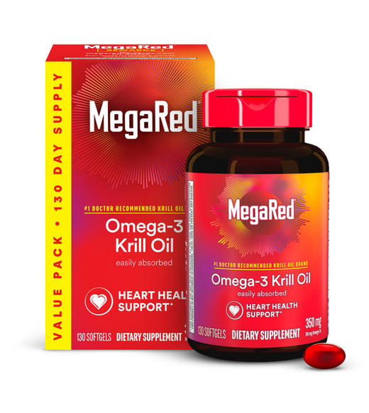 国内现货 到手价299元 Schiff MegaRed Superior Omega 3 Krill Oil 磷虾油130粒装 美国代购，无中文标签，介意慎拍 商品图0