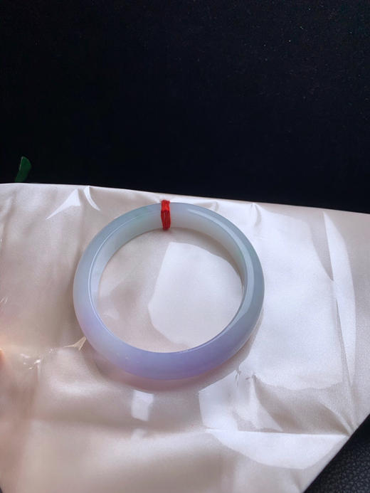 620435，58紫罗兰手镯、一截粉紫底色，干净清新，局部还飘些绿花 商品图4