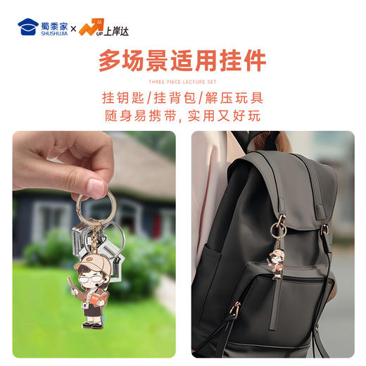 【实付满199送钥匙扣】【教师因公致秃钥匙扣】锌合金创意钥匙扣 男女包包钥匙挂件送礼 商品图3