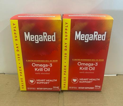 国内现货 到手价299元 Schiff MegaRed Superior Omega 3 Krill Oil 磷虾油130粒装 美国代购，无中文标签，介意慎拍 商品图3