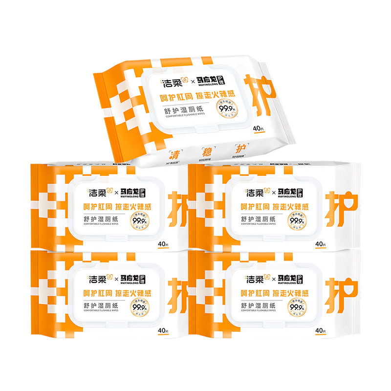 洁柔 湿厕纸40片*5包(新旧款式随机) JR0MLS405B