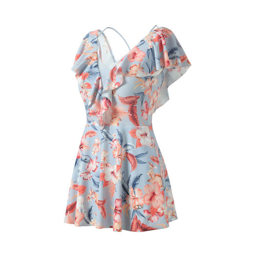 【3F】安莉芳v领印花民族风连体泳衣ES00252 商品图2