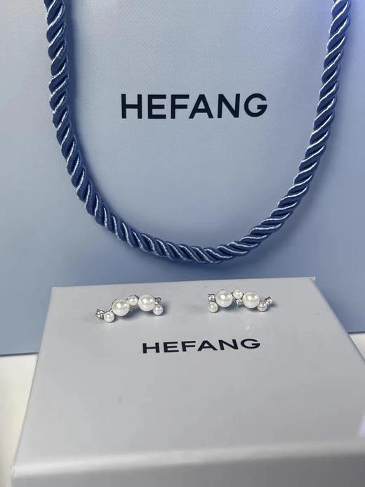 HEFANG白月光耳钉渐变珍珠3mm6mm 商品图3