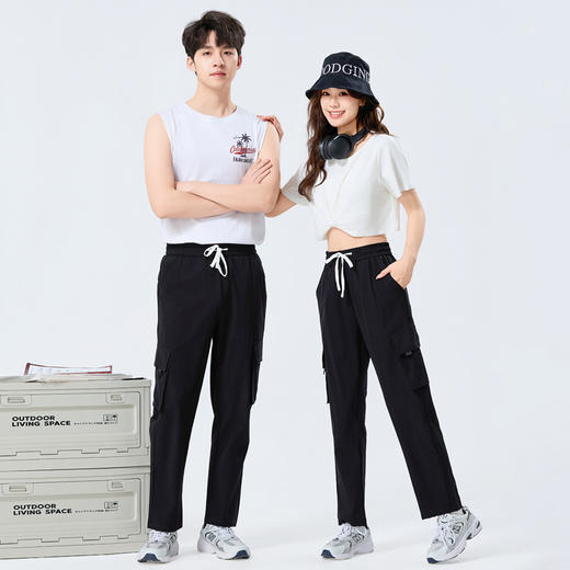 买一送一！【Schenvega--情侣款山系七防工装裤】修饰腿型百搭显瘦、自带凉感/透气/顺滑/防水/防污/防晒/速干/耐磨、一件顶多件四季可穿搭！ 商品图4